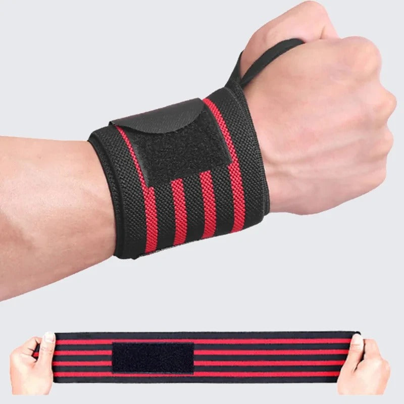 Strength training wristband support