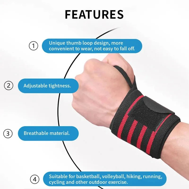 Strength training wristband support
