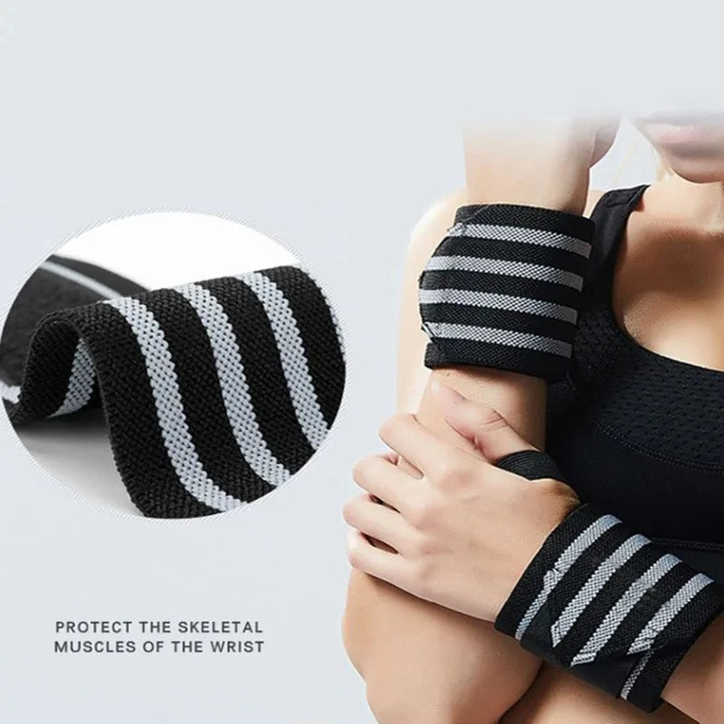 Strength training wristband support