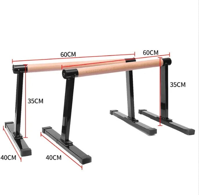 Premium Wooden Parallette Bars